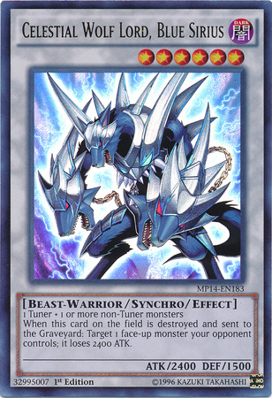 Celestial Wolf Lord, Blue Sirius [MP14-EN183] Ultra Rare | Game Master's Emporium (The New GME)