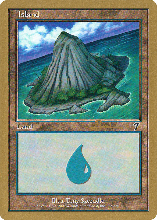 Island (ar335) (Antoine Ruel) [World Championship Decks 2001] | Game Master's Emporium (The New GME)