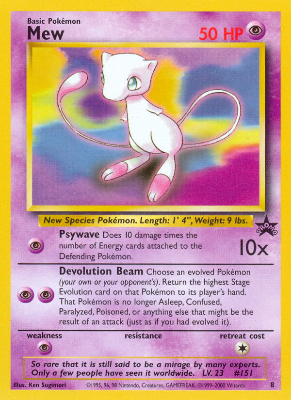 Mew (8) [Wizards of the Coast: Black Star Promos] | Game Master's Emporium (The New GME)