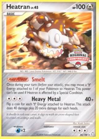 Heatran (30/146) (Regional Championships) [Diamond & Pearl: Legends Awakened] | Game Master's Emporium (The New GME)