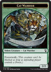 Cat Warrior // Plant Double-Sided Token [Commander 2018 Tokens] | Game Master's Emporium (The New GME)