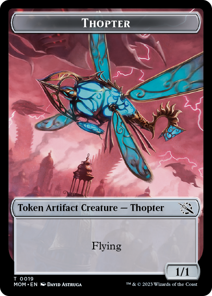 Treasure (21) // Thopter Double-Sided Token [March of the Machine Tokens] | Game Master's Emporium (The New GME)