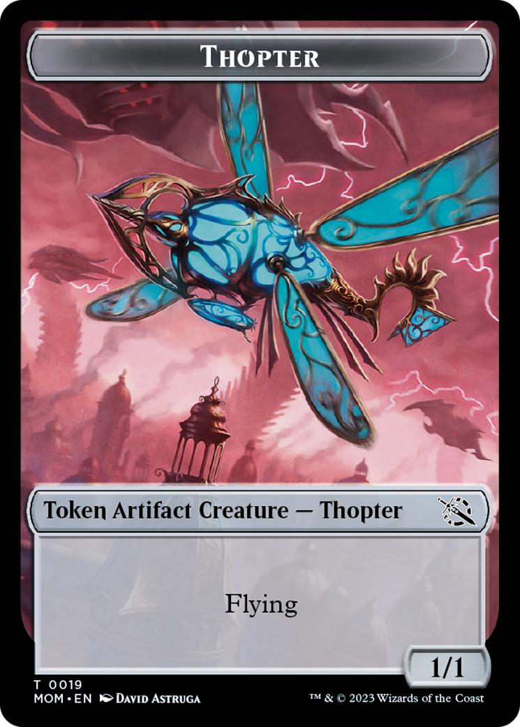 Thopter // Beast Double-Sided Token [March of the Machine Commander Tokens] | Game Master's Emporium (The New GME)