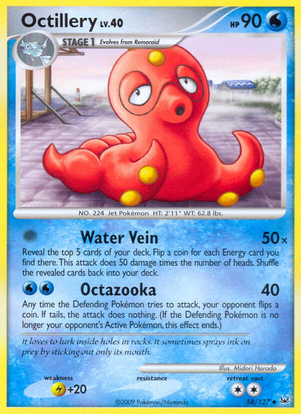 Octillery (58/127) [Platinum: Base Set] | Game Master's Emporium (The New GME)