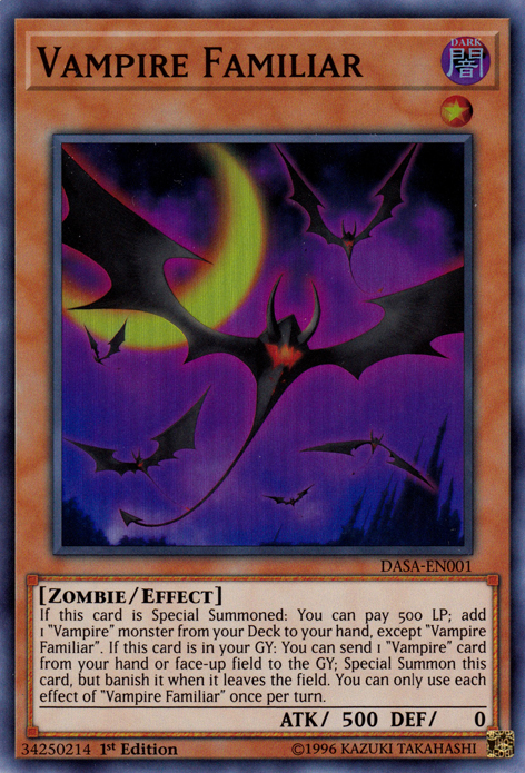 Vampire Familiar [DASA-EN001] Super Rare | Game Master's Emporium (The New GME)