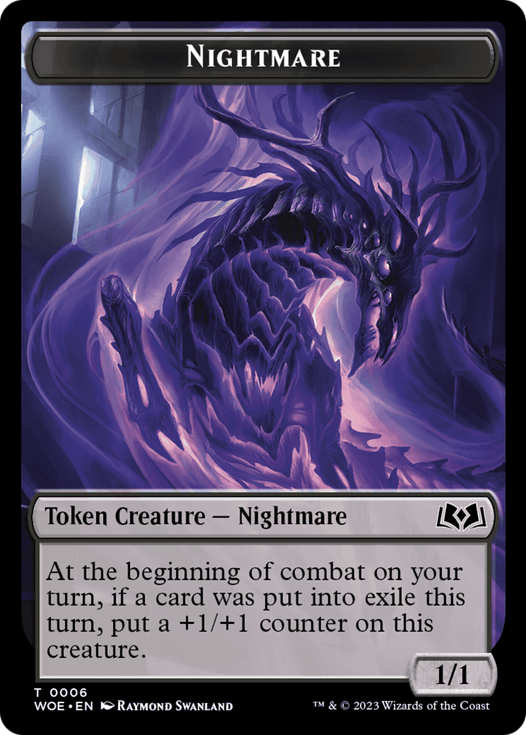 Nightmare // Food (0012) Double-Sided Token [Wilds of Eldraine Tokens] | Game Master's Emporium (The New GME)