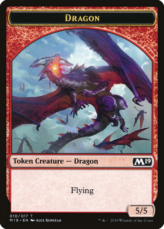 Dragon Token (010/017) [Core Set 2019 Tokens] | Game Master's Emporium (The New GME)