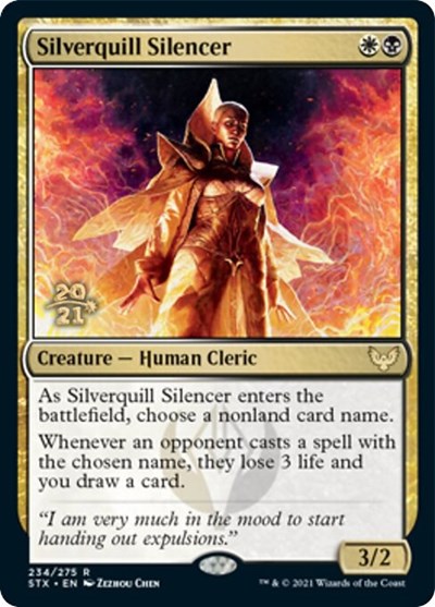 Silverquill Silencer [Strixhaven: School of Mages Prerelease Promos] | Game Master's Emporium (The New GME)