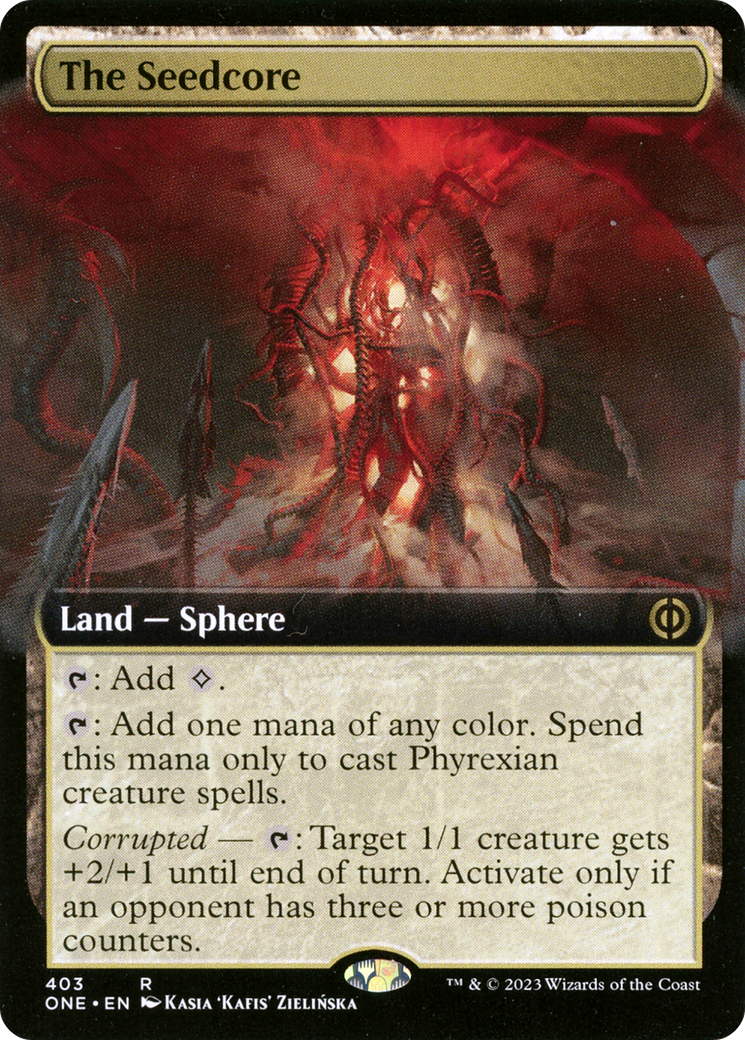 The Seedcore (Extended Art) [Phyrexia: All Will Be One] | Game Master's Emporium (The New GME)