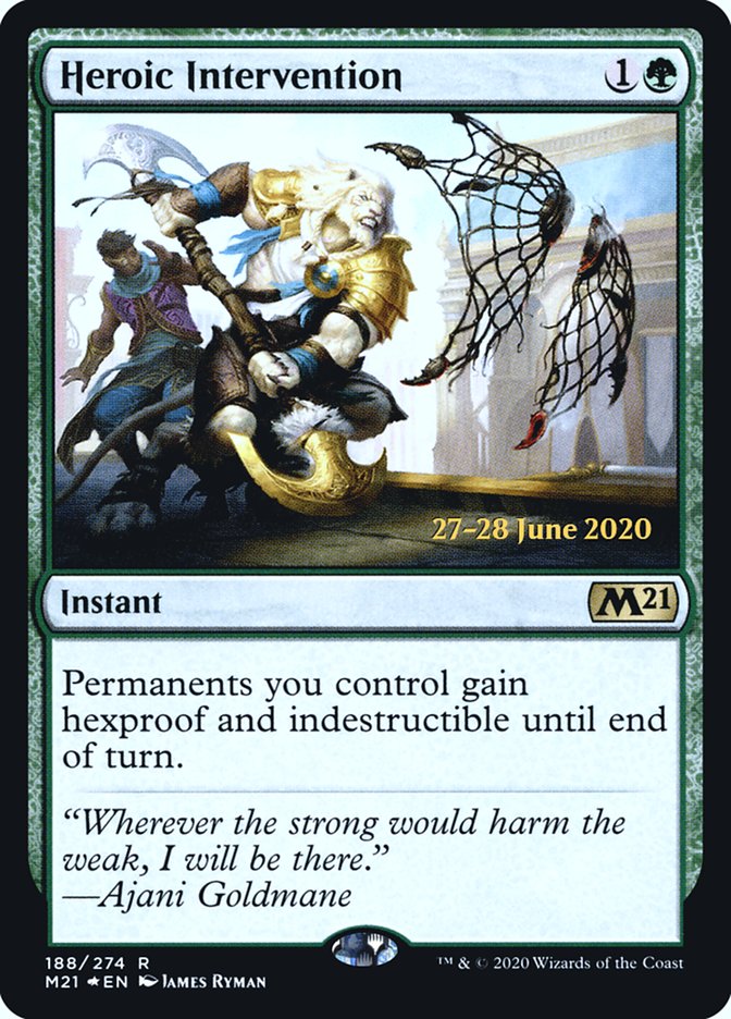 Heroic Intervention [Core Set 2021 Prerelease Promos] | Game Master's Emporium (The New GME)