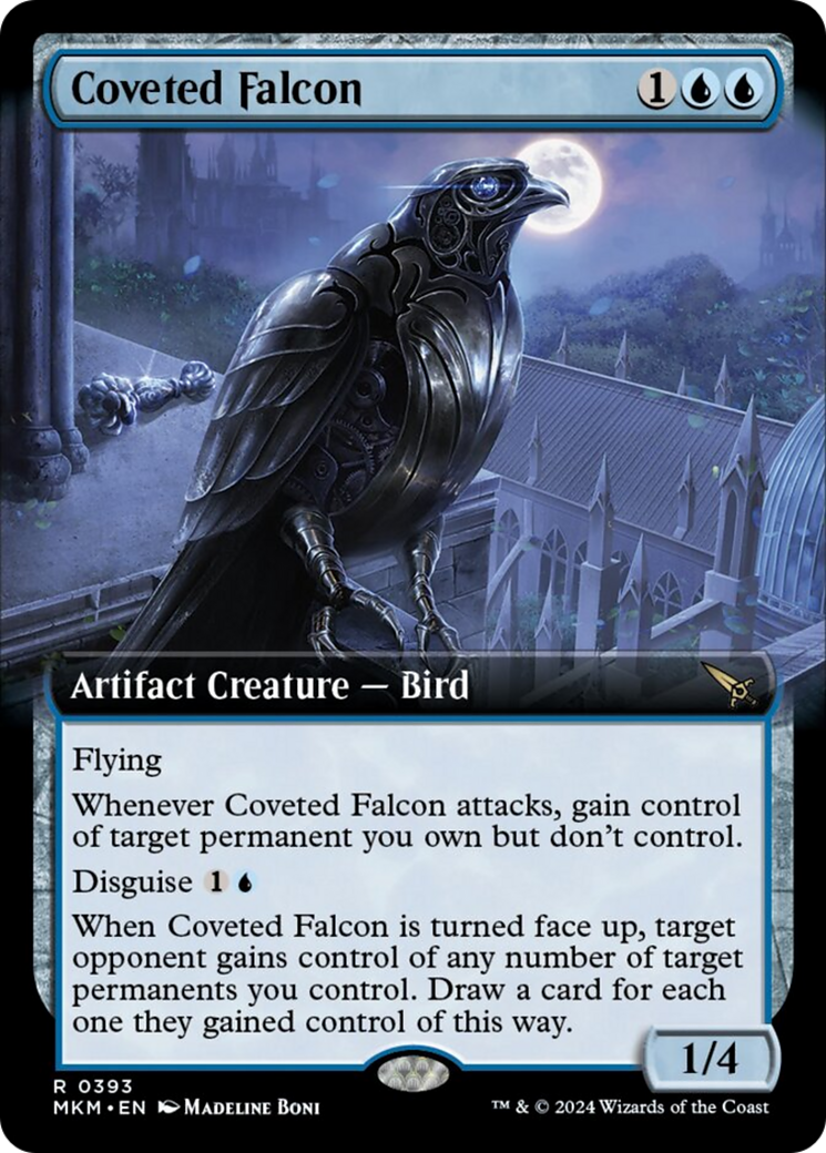 Coveted Falcon (Extended Art) [Murders at Karlov Manor] | Game Master's Emporium (The New GME)