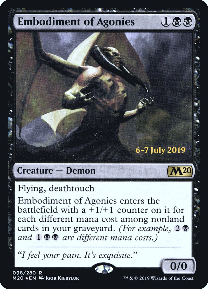 Embodiment of Agonies [Core Set 2020 Prerelease Promos] | Game Master's Emporium (The New GME)