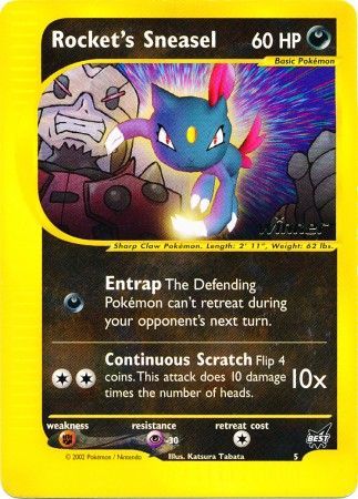 Rocket's Sneasel (5) (Winner) [Best of Promos] | Game Master's Emporium (The New GME)