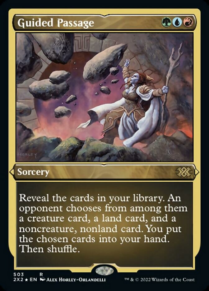 Guided Passage (Foil Etched) [Double Masters 2022] | Game Master's Emporium (The New GME)