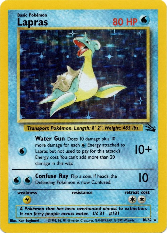 Lapras (10/62) [Fossil Unlimited] | Game Master's Emporium (The New GME)