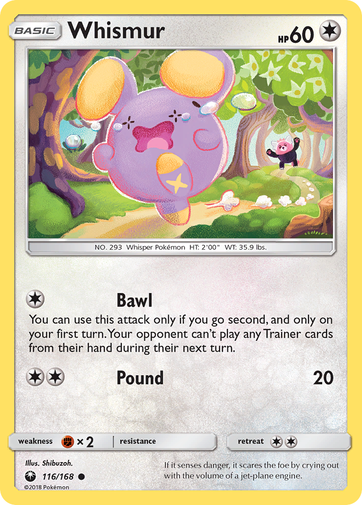 Whismur (116/168) [Sun & Moon: Celestial Storm] | Game Master's Emporium (The New GME)