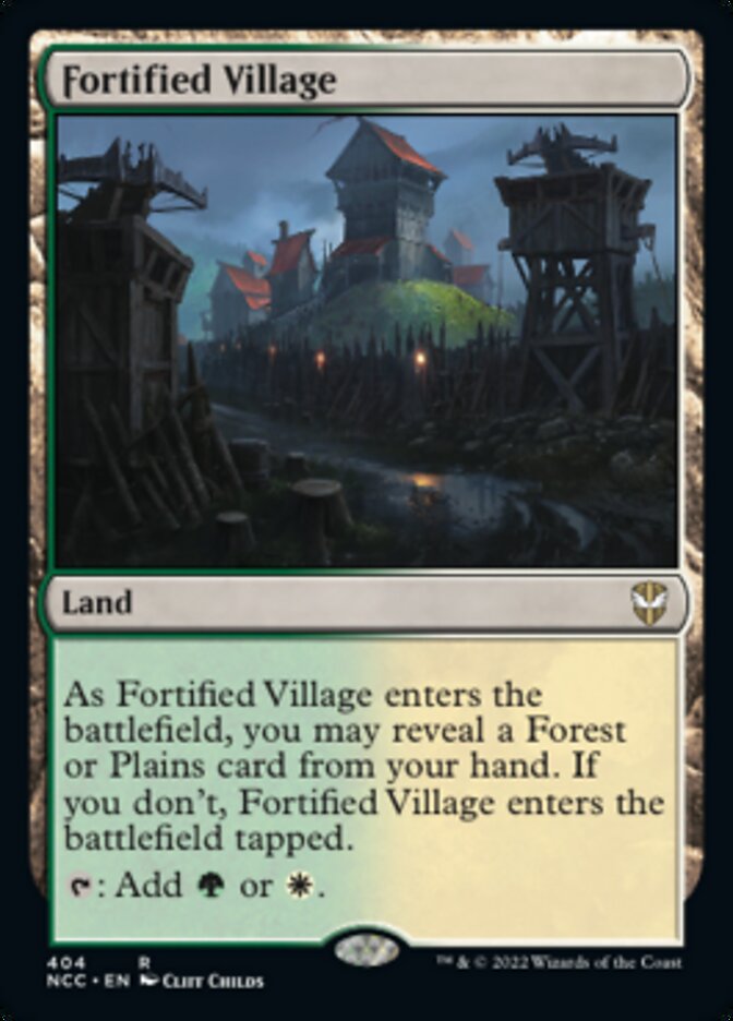 Fortified Village [Streets of New Capenna Commander] | Game Master's Emporium (The New GME)