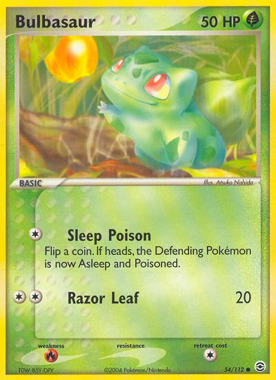 Bulbasaur (54/112) [EX: FireRed & LeafGreen] | Game Master's Emporium (The New GME)