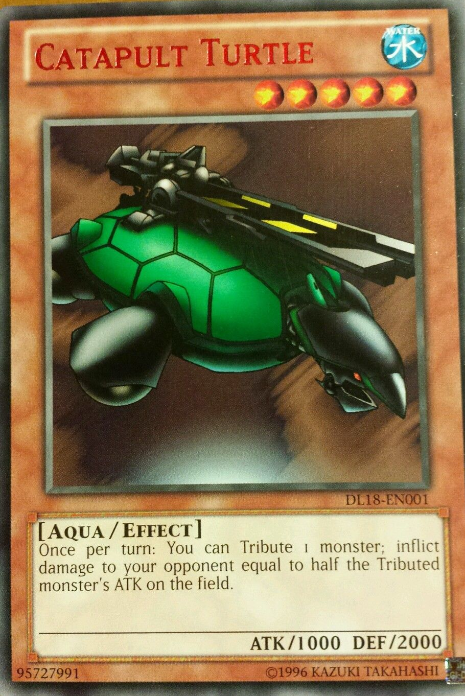 Catapult Turtle (Red) [DL18-EN001] Rare | Game Master's Emporium (The New GME)