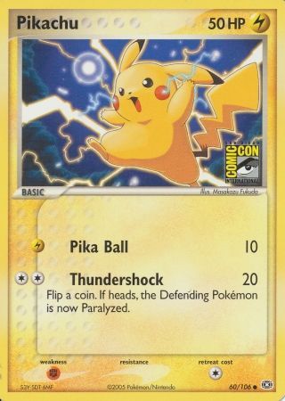 Pikachu (60/106) (2005 San Diego Comic Con) [Miscellaneous Cards] | Game Master's Emporium (The New GME)