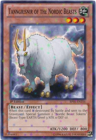 Tanngrisnir of the Nordic Beasts [BP01-EN216] Starfoil Rare | Game Master's Emporium (The New GME)