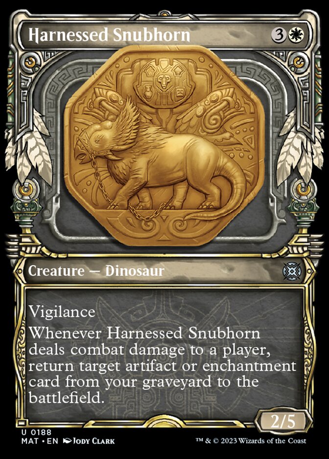 Harnessed Snubhorn (Showcase Halo Foil) [March of the Machine: The Aftermath] | Game Master's Emporium (The New GME)