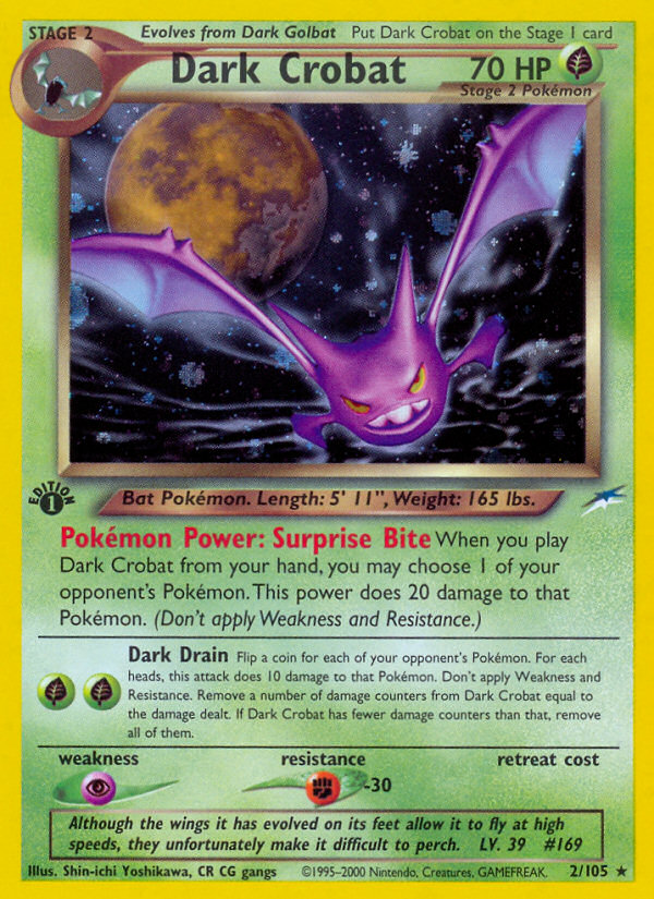 Dark Crobat (2/105) [Neo Destiny 1st Edition] | Game Master's Emporium (The New GME)