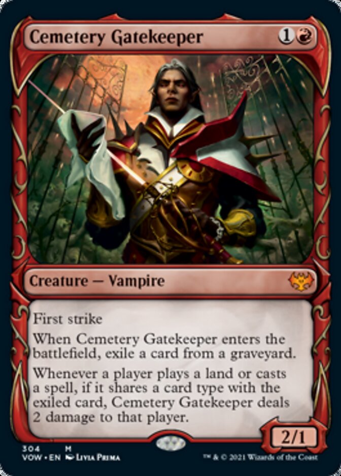 Cemetery Gatekeeper (Showcase Fang Frame) [Innistrad: Crimson Vow] | Game Master's Emporium (The New GME)