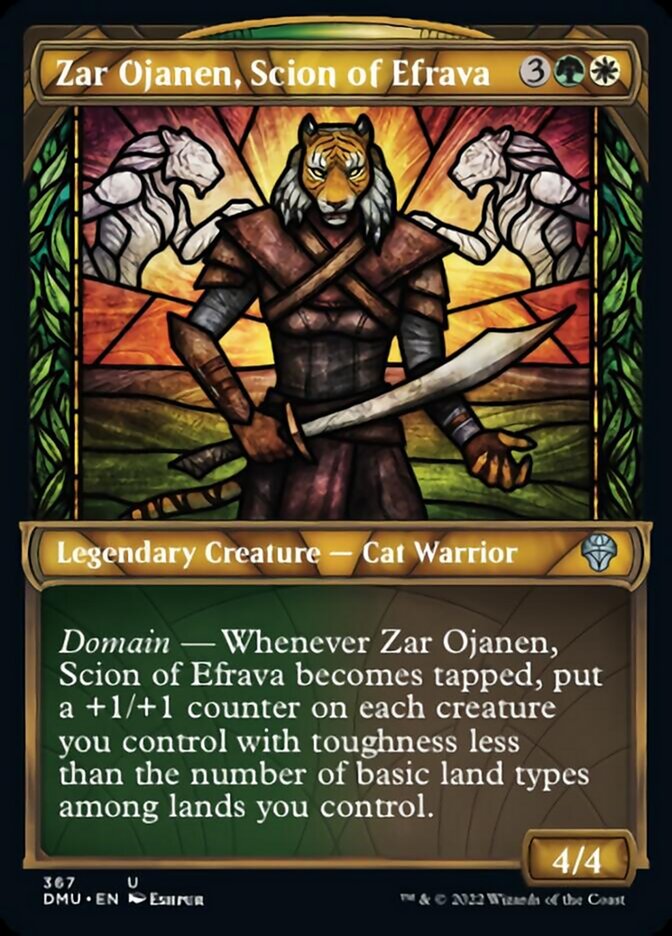 Zar Ojanen, Scion of Efrava (Showcase Textured) [Dominaria United] | Game Master's Emporium (The New GME)