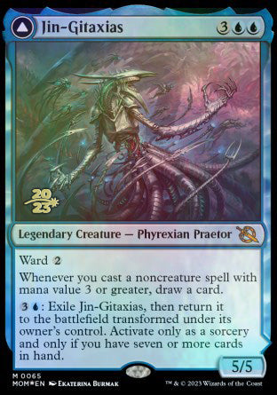 Jin-Gitaxias // The Great Synthesis [March of the Machine Prerelease Promos] | Game Master's Emporium (The New GME)