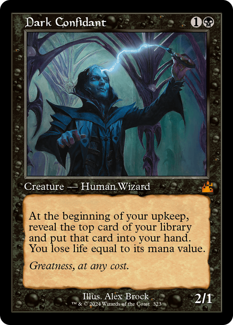 Dark Confidant (Retro Frame) [Ravnica Remastered] | Game Master's Emporium (The New GME)