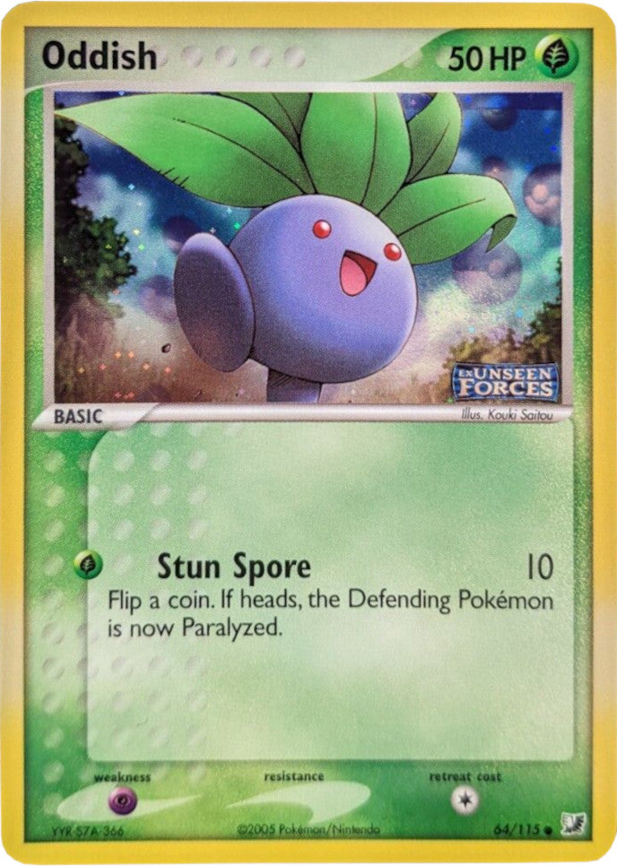 Oddish (64/115) (Stamped) [EX: Unseen Forces] | Game Master's Emporium (The New GME)