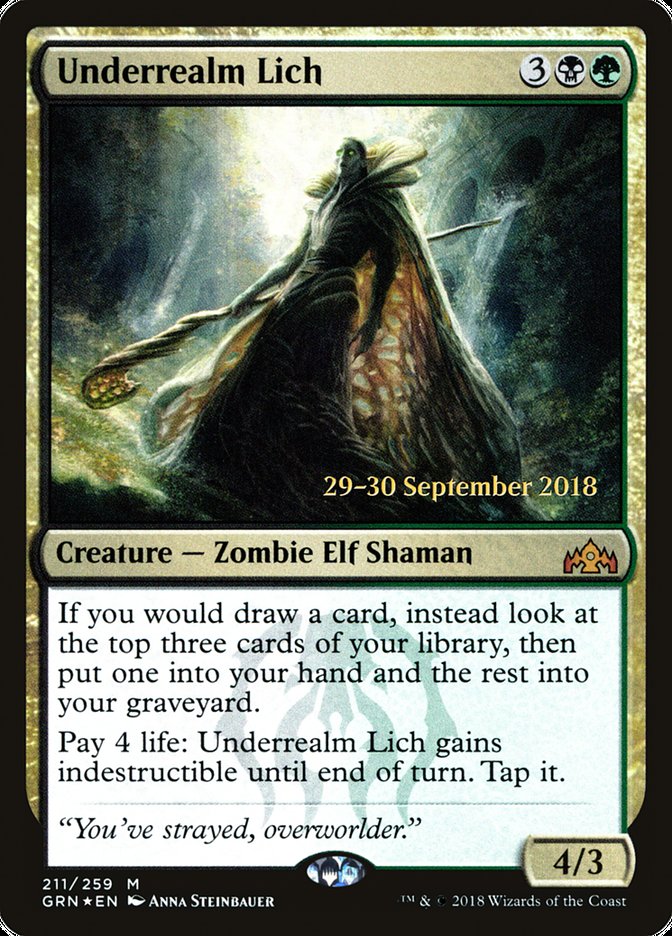 Underrealm Lich [Guilds of Ravnica Prerelease Promos] | Game Master's Emporium (The New GME)