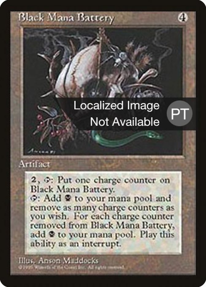 Black Mana Battery [Fourth Edition (Foreign Black Border)] | Game Master's Emporium (The New GME)