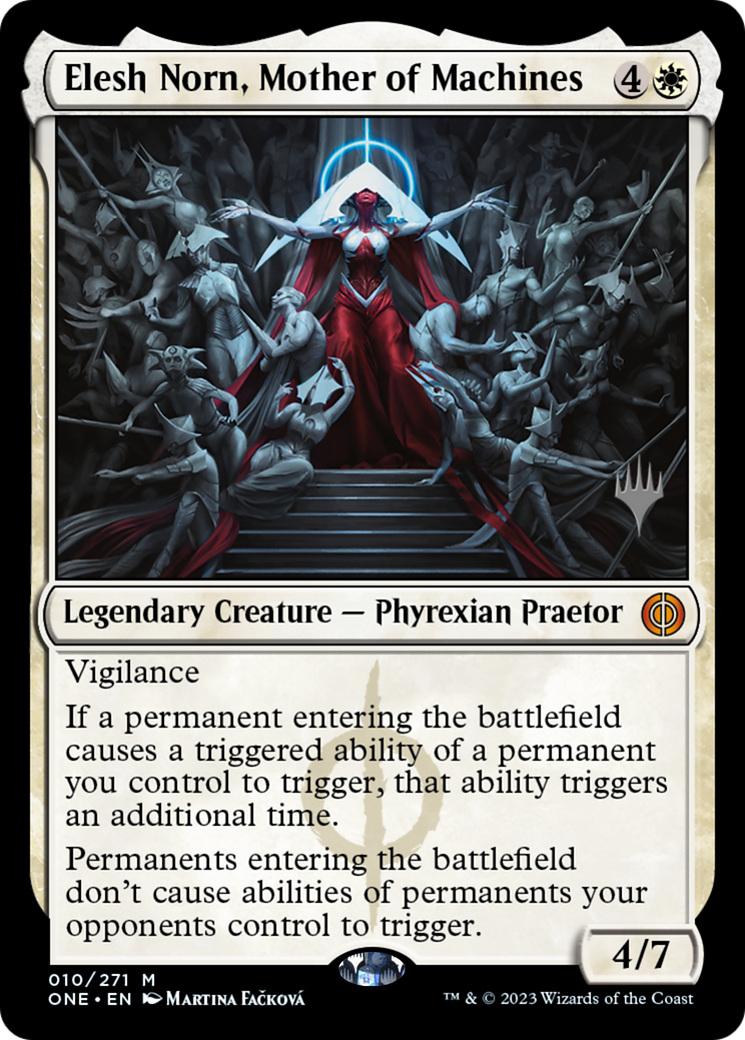 Elesh Norn, Mother of Machines (Promo Pack) [Phyrexia: All Will Be One Promos] | Game Master's Emporium (The New GME)