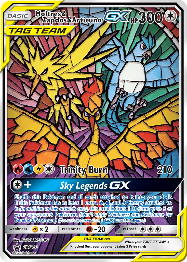 Moltres & Zapdos & Articuno GX (SM210) [Sun & Moon: Black Star Promos] | Game Master's Emporium (The New GME)