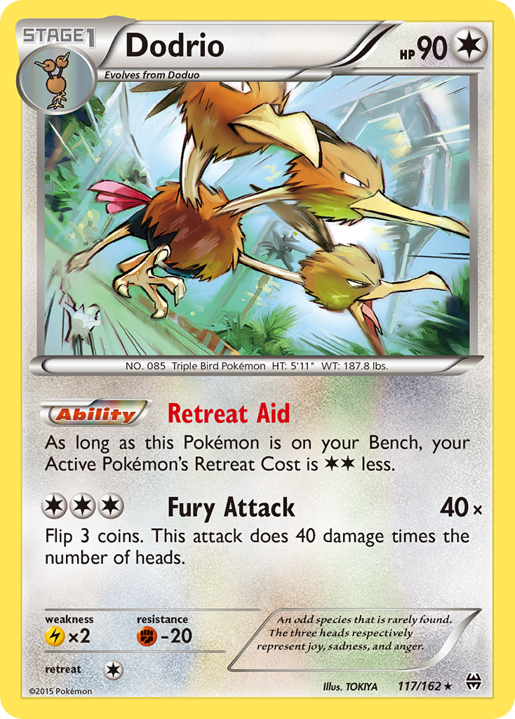 Dodrio (117/162) [XY: BREAKthrough] | Game Master's Emporium (The New GME)