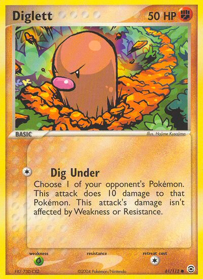 Diglett (61/112) [EX: FireRed & LeafGreen] | Game Master's Emporium (The New GME)