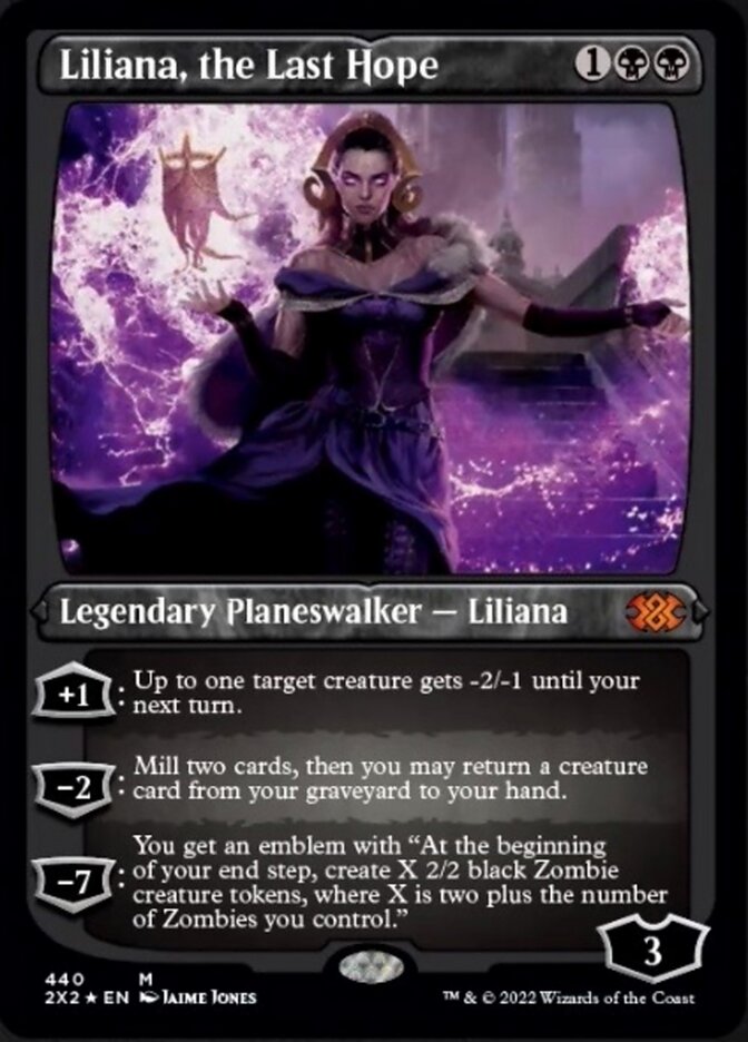 Liliana, the Last Hope (Foil Etched) [Double Masters 2022] | Game Master's Emporium (The New GME)