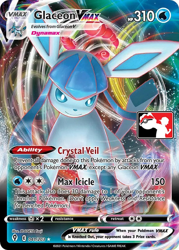 Glaceon VMAX (041/203) [Prize Pack Series One] | Game Master's Emporium (The New GME)