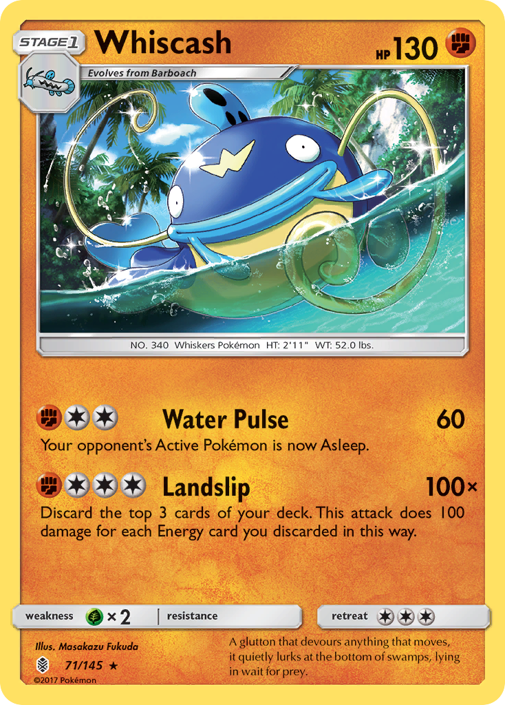 Whiscash (71/145) [Sun & Moon: Guardians Rising] | Game Master's Emporium (The New GME)