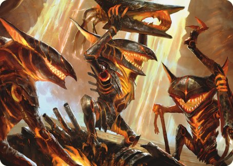 Gleeful Demolition Art Card [Phyrexia: All Will Be One Art Series] | Game Master's Emporium (The New GME)