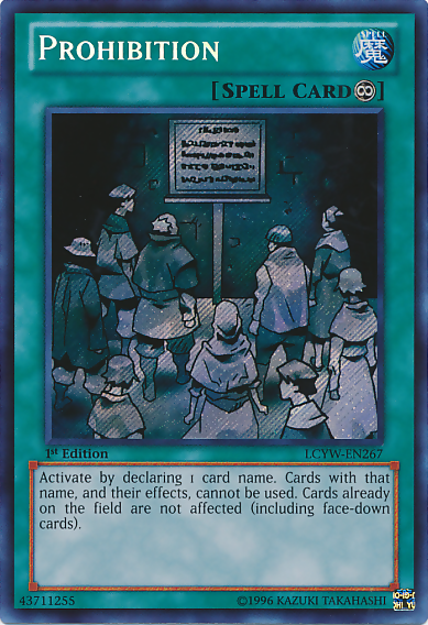 Prohibition [LCYW-EN267] Secret Rare | Game Master's Emporium (The New GME)