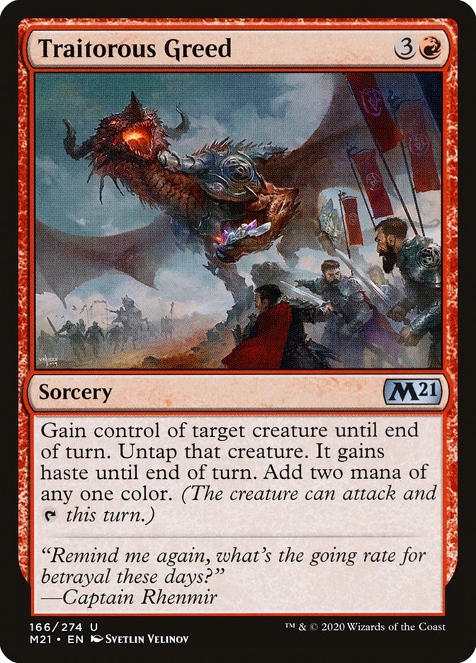 Traitorous Greed [Core Set 2021] | Game Master's Emporium (The New GME)