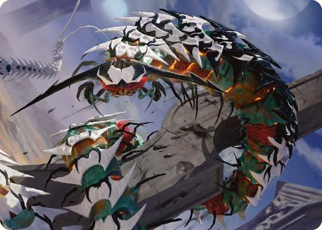 Atraxa's Skitterfang Art Card [Phyrexia: All Will Be One Art Series] | Game Master's Emporium (The New GME)