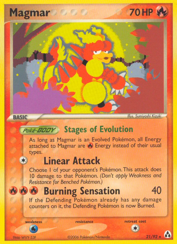 Magmar (21/92) [EX: Legend Maker] | Game Master's Emporium (The New GME)