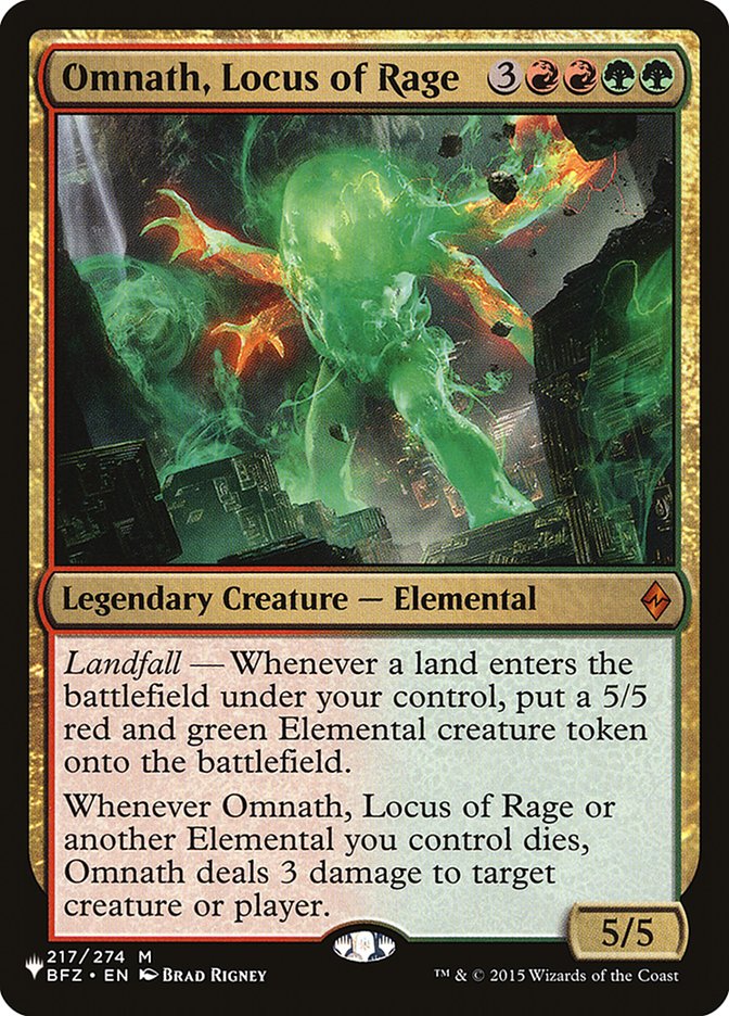 Omnath, Locus of Rage [The List] | Game Master's Emporium (The New GME)