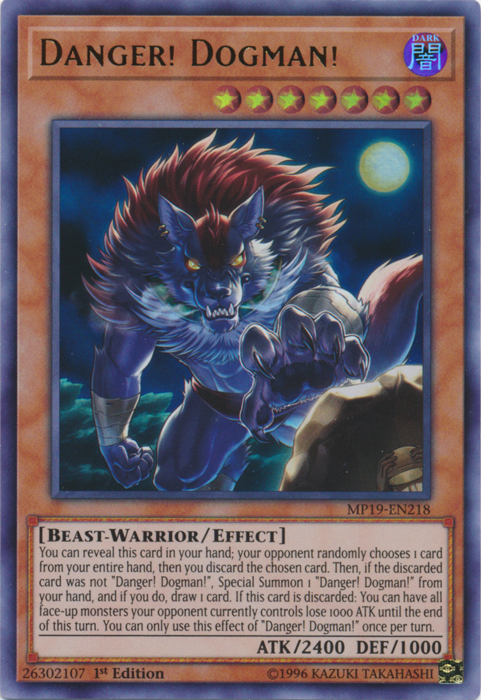 Danger! Dogman! [MP19-EN218] Ultra Rare | Game Master's Emporium (The New GME)