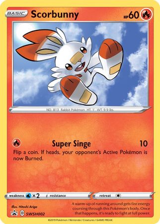 Scorbunny (SWSH002) [Sword & Shield: Black Star Promos] | Game Master's Emporium (The New GME)