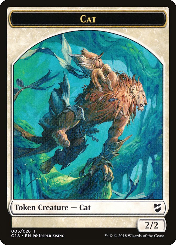 Cat Token [Commander 2018 Tokens] | Game Master's Emporium (The New GME)